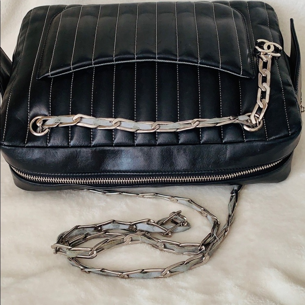CHANEL Quilted Vertical Mademoiselle Camera Case - Picture 6 of 16